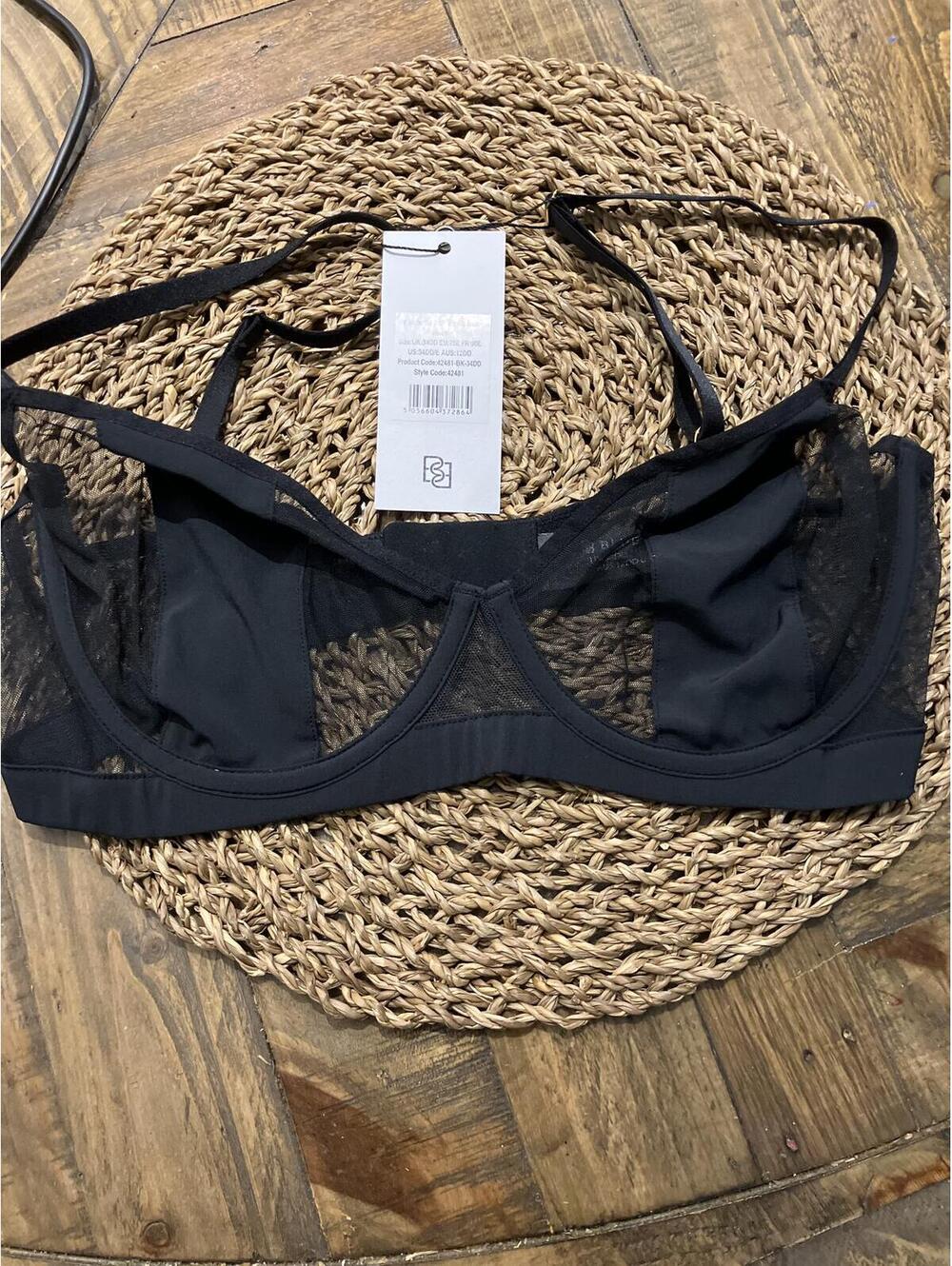 NWT Bluebella Oria Wired Bra Black Size 34DD/E